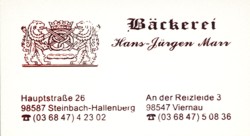Hier ist die Bäckerei Marr